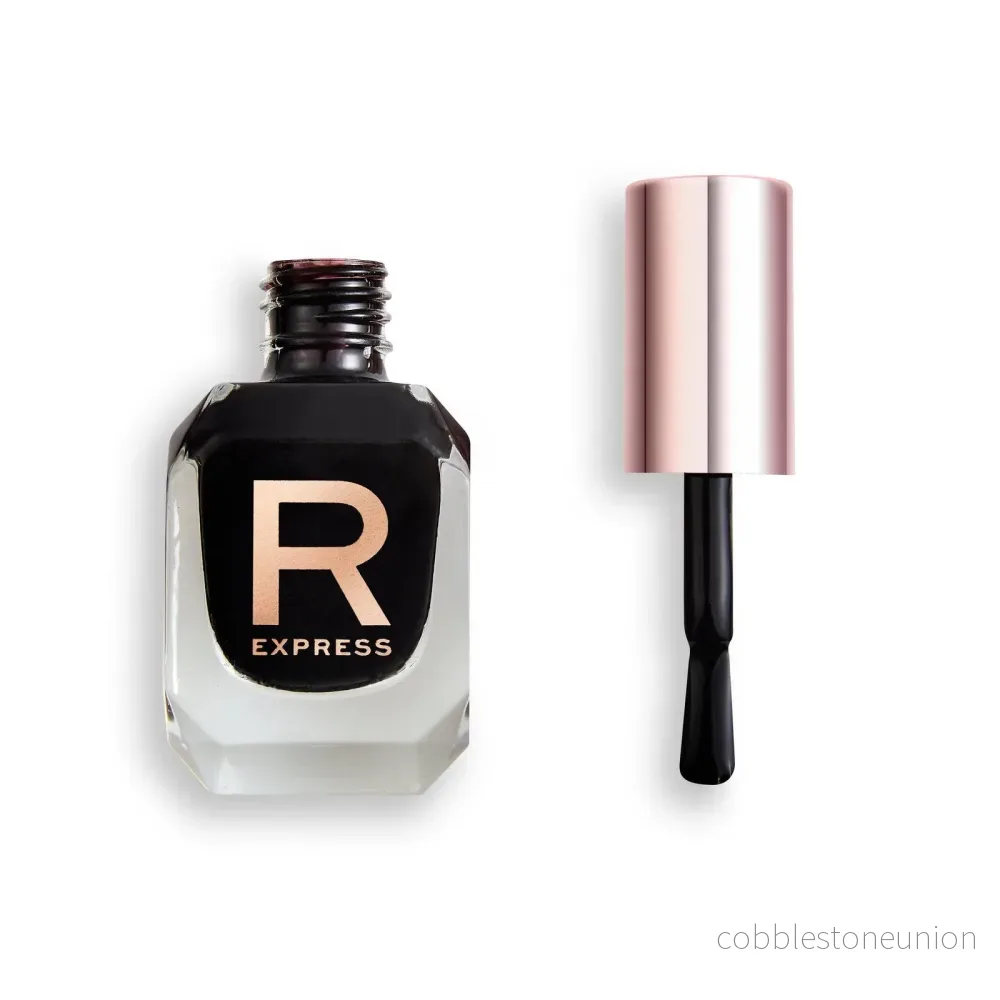 Makeup Revolution, Express, Nail Polish, Midnight Black, 10 ml - Bild 2