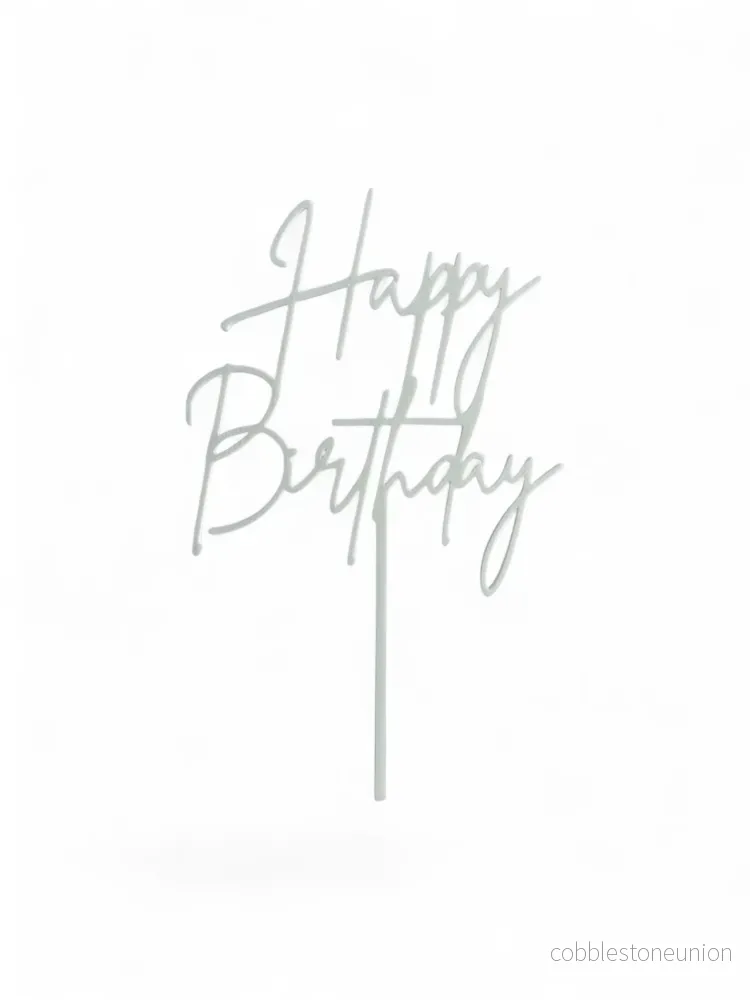 Cake Topper Happy Birthday - Vit