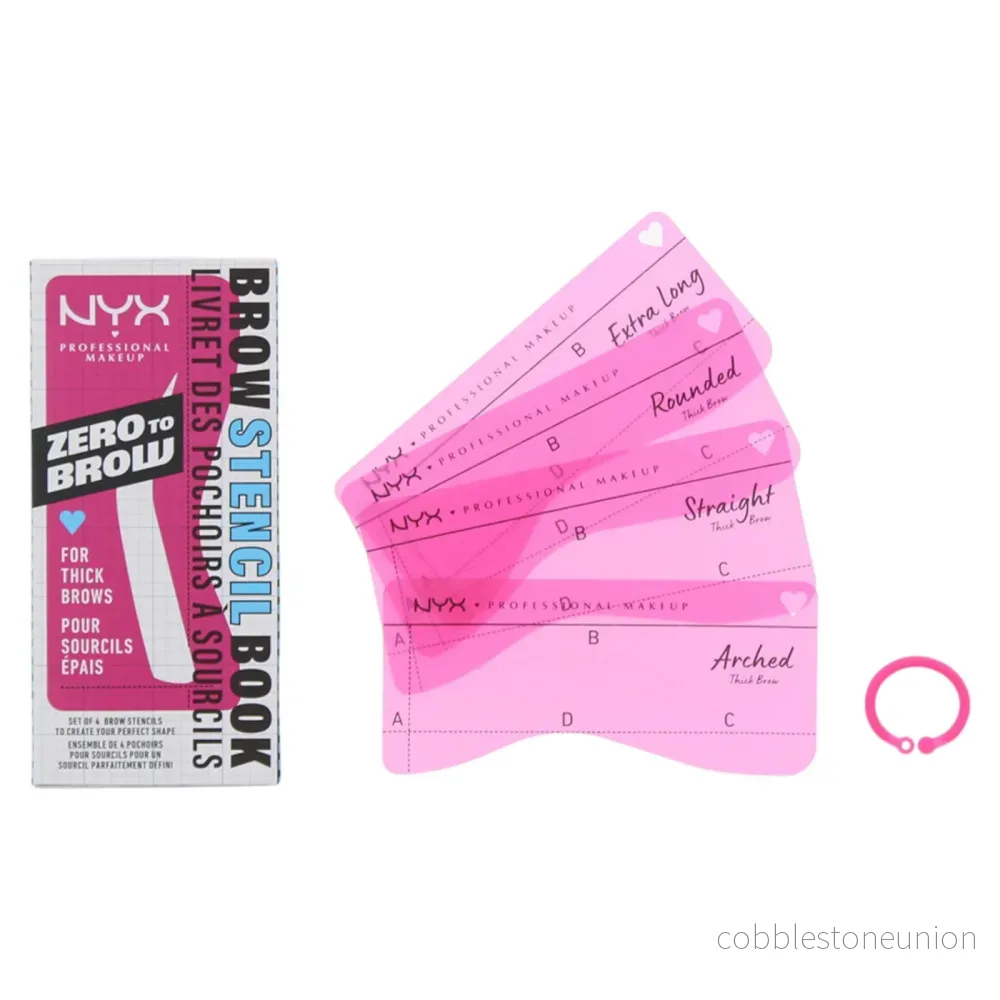 Set, Nyx, Zero To Brow, Sculpting, Eyebrow Powder, 4 pcs