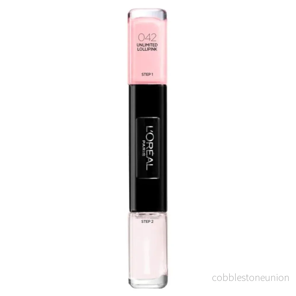 L’Oreal Paris, Infallible, Nagellack 2-i-1, 042, Unlimited Lollpink, 2 x 5 ml L’Oreal Paris, Infallible, Nagellack 2-i-1, 042, Unlimited Lollpink, 2 x 5 ml