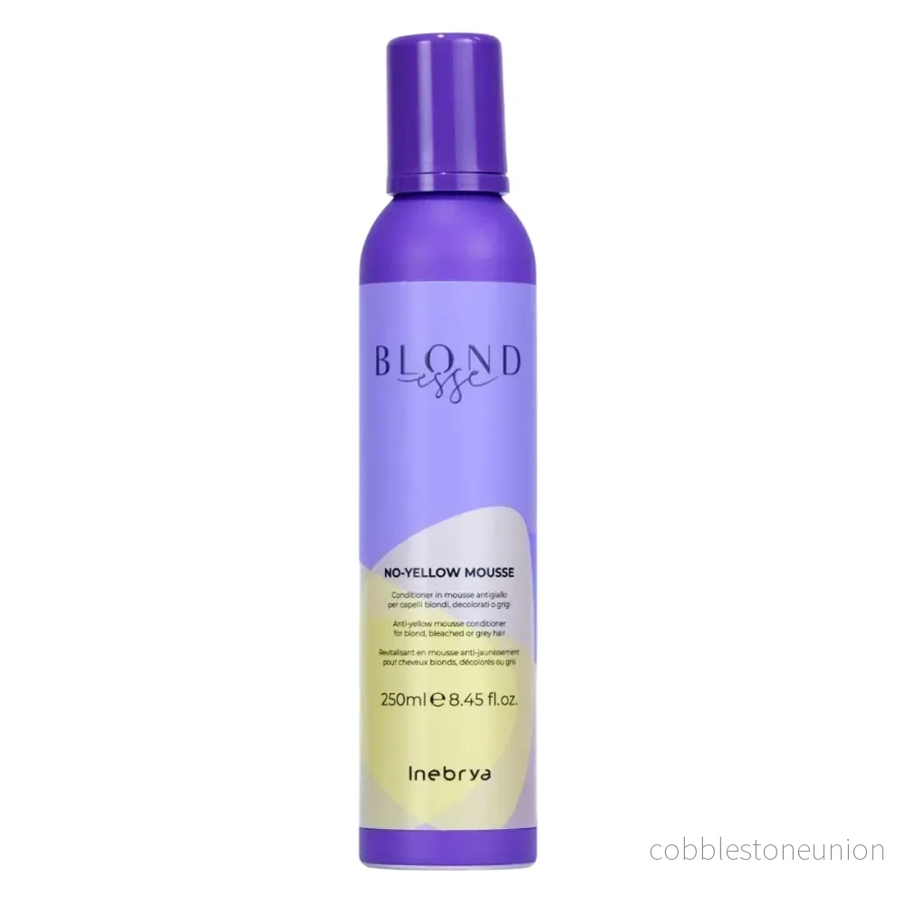 Inebrya, Blondesse No-Yellow, Hårbalsam, För neutralisering av gula toner, 250 ml