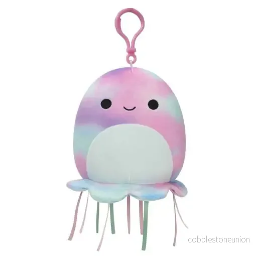 Squishmallows Clip-On Krisa The Tie Dye Jellyfish 9 Cm