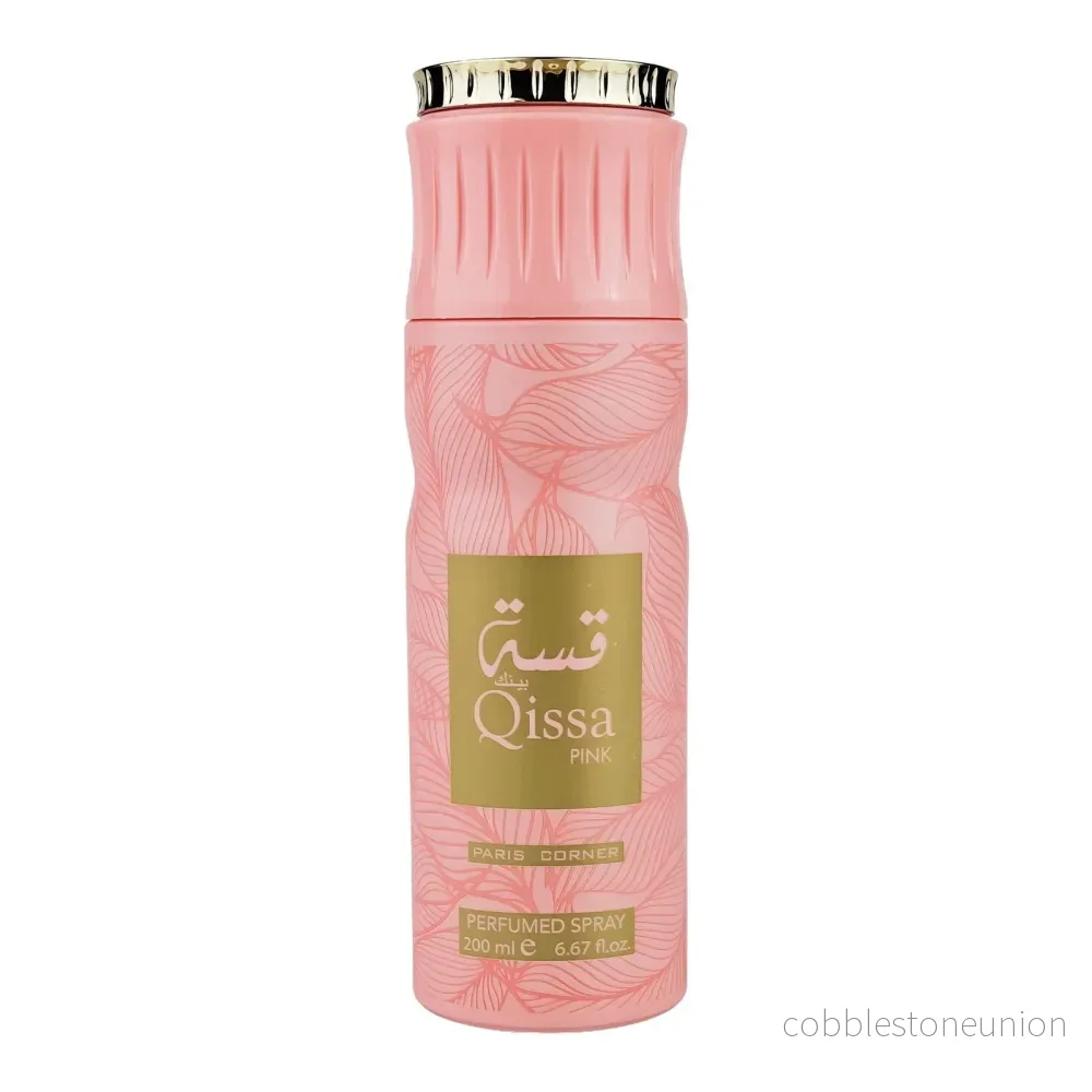 Paris Corner, Qissa Pink, Deodorantspray, För kvinnor, 200 ml