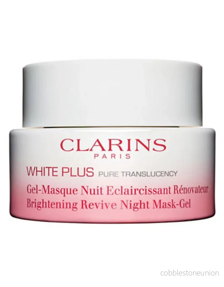 Clarins, White Plus, Uppiggande, Ljusgörande, Gelmask, Ansikte, Hals, Décolleté, 50 ml