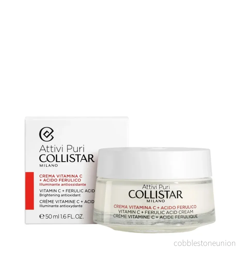 Collistar, Pure Actives, C-vitamin och ferulsyra, Strålande/Hydrerad & Revitaliserad, Dag, Kräm, För ansiktet, 50 ml - Bild 3