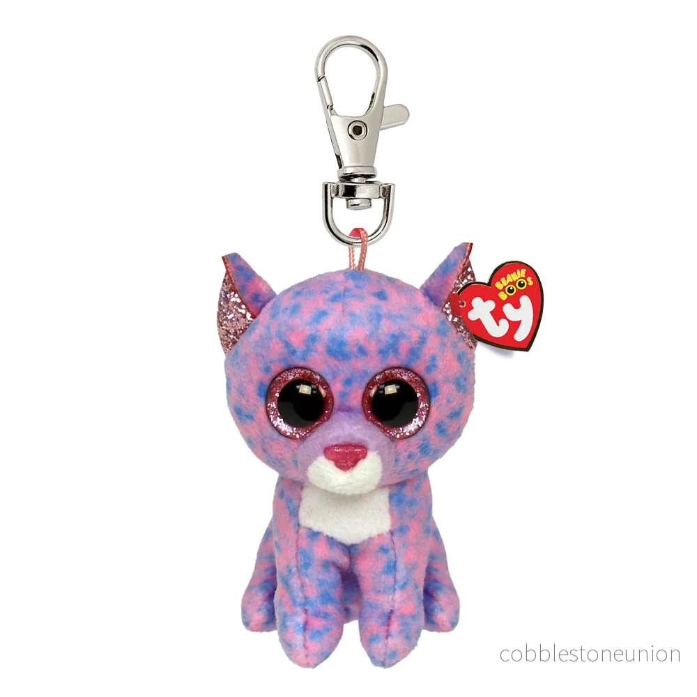 TY Beanie Boos Clip-On Cassidy The Lavender Cat