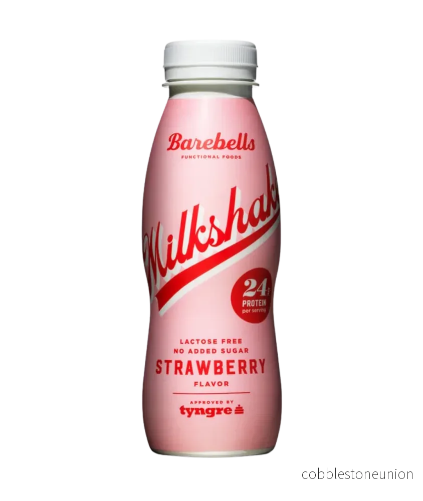 Barebells Protein Milkshake Strawberry 33cl EPET 8-pack Barebells Protein Milkshake Strawberry 33cl EPET 8-pack