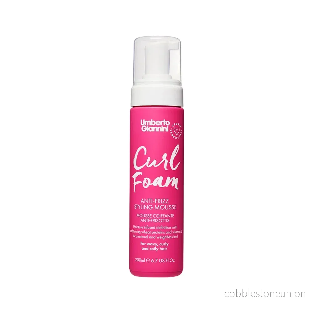 Umberto Giannini, Curl Foam, Naturliga ingredienser, Hårstylingsmousse, Frizz Control & Volumising, 200 ml Umberto Giannini, Curl Foam, Naturliga ingredienser, Hårstylingsmousse, Frizz Control & Volumising, 200 ml