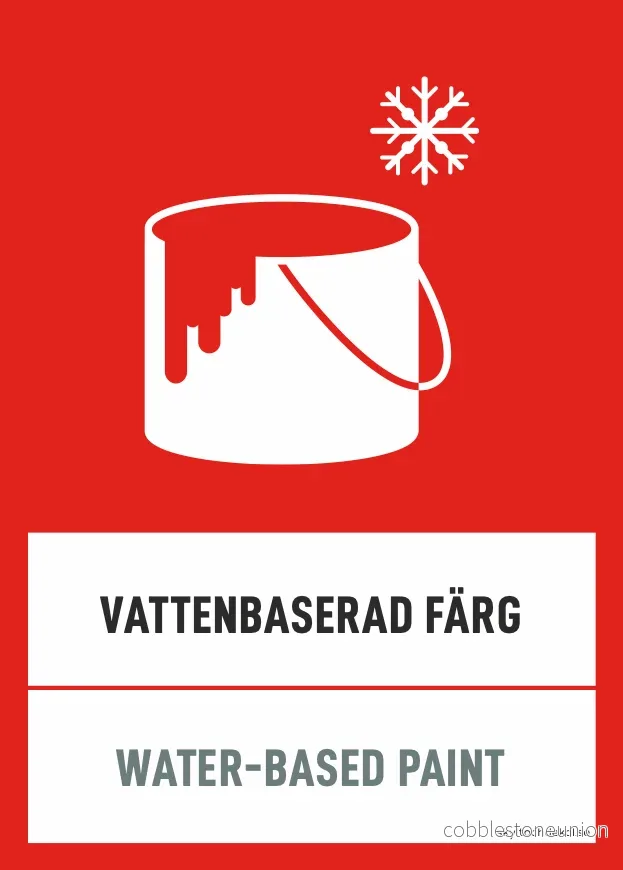 Vattenbaserad färg Vattenbaserad färg