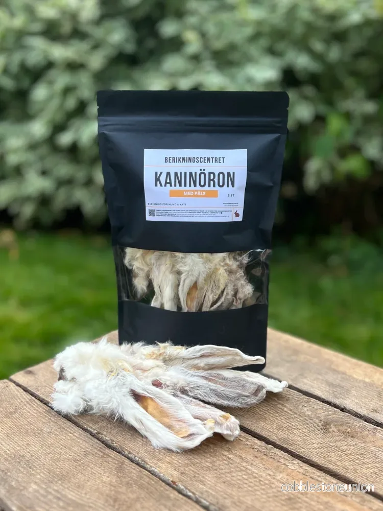 Kaninöron med päls Kaninöron med päls