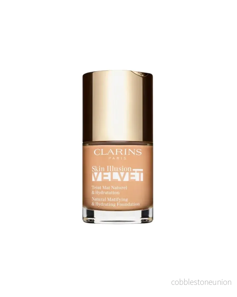 Clarins, Skin Illusion Velvet Foundation, Matt, Flytande foundation, 107C, Beige, 30 ml