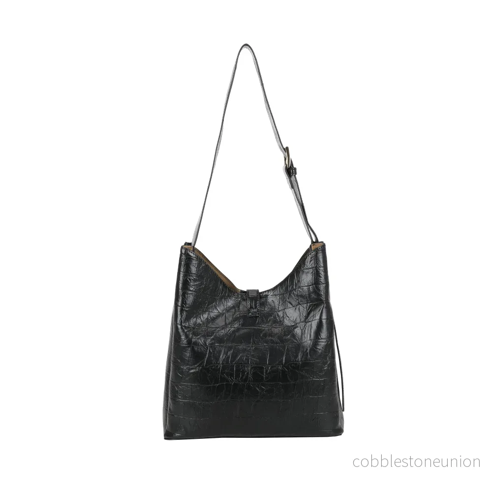 Ulrika Design Bucketbag Croco svart - Bild 3