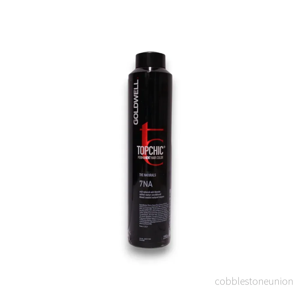Goldwell, TopChic, Permanent hårfärg, 7NA Mellan Natur Askblond, 250 ml