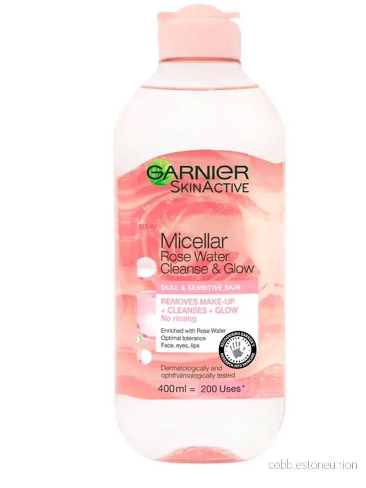 Garnier, Rose Glow, Cleanses Impurities, Micellar Water, For All Skin Types, 400 ml Garnier, Rose Glow, Cleanses Impurities, Micellar Water, For All Skin Types, 400 ml