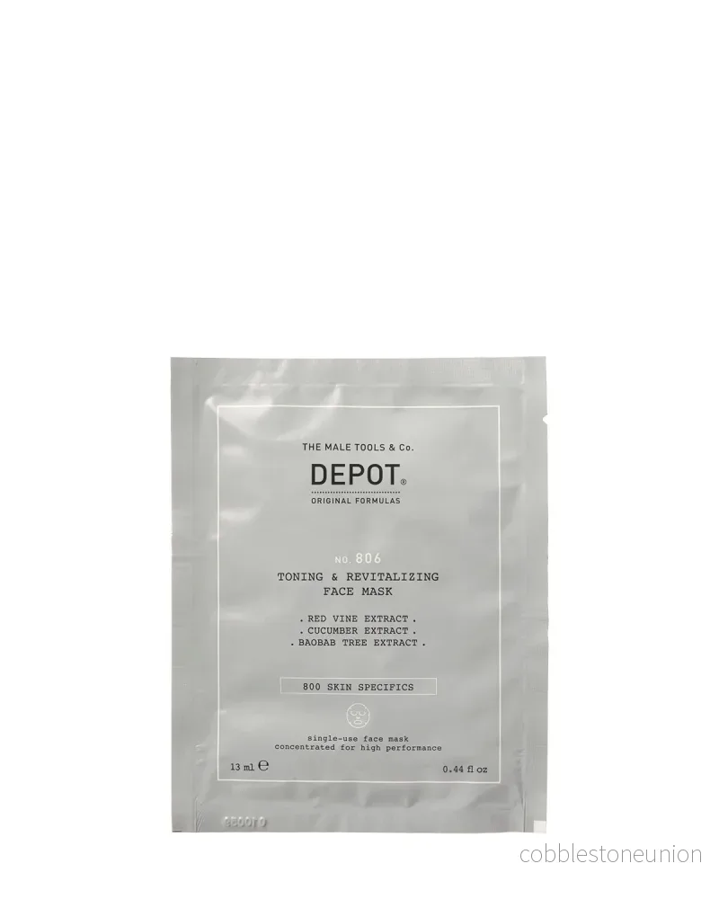 Depot, 800 Skin Specifics No. 806, Hyaluronsyra, Tonande och revitaliserande, Ansiktsmask, För ansiktet, Dag, 13 ml