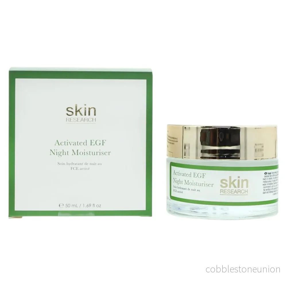 Skin Research, Avancerad Epidermal Tillväxtfaktor, Återfuktande, Nattkräm, För ansiktet, 50 ml