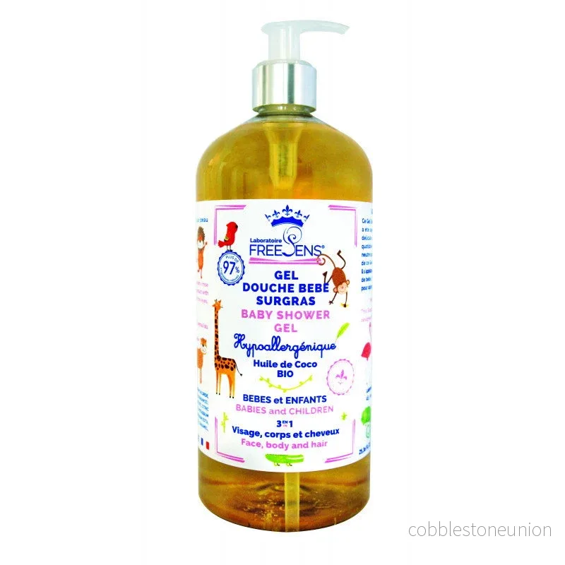 Laboratoire Freesens, Freesens, Duschgel & schampo 2-i-1, Kokosolja, 1000 ml