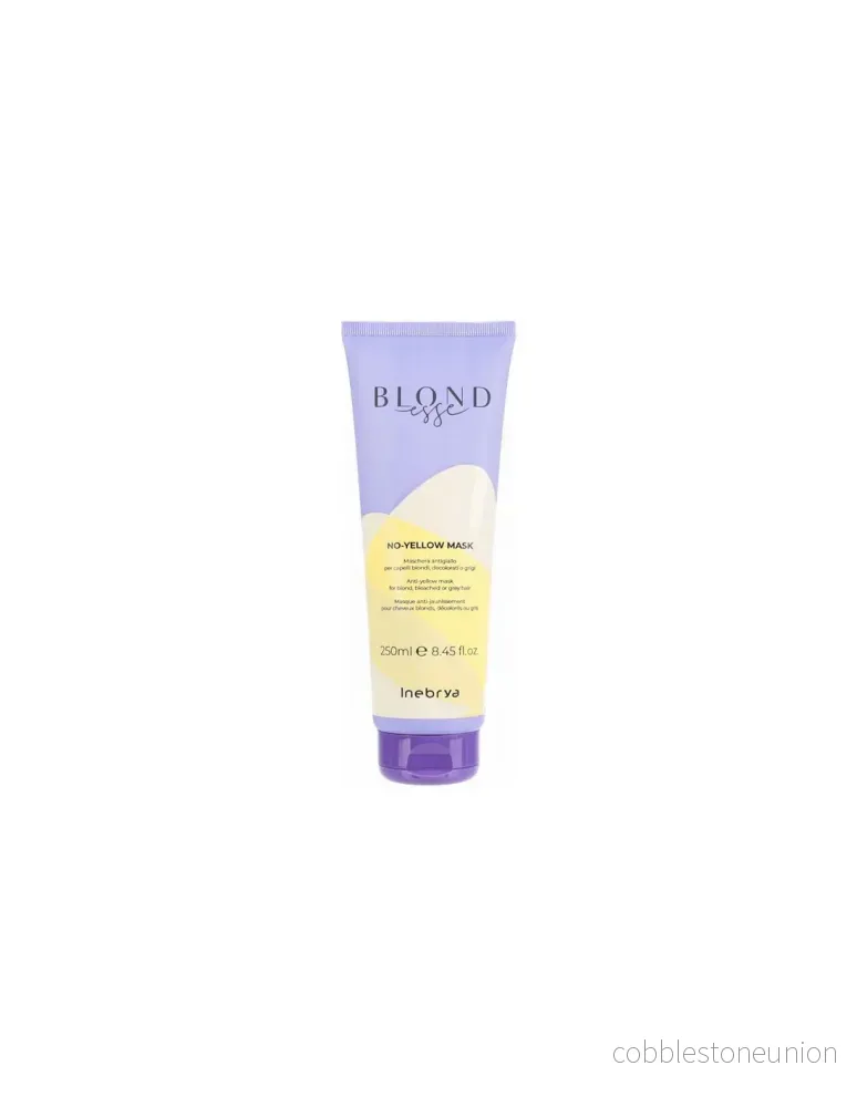 Inebrya, Blondesse No-Yellow, Hårbehandling Krämmask, För neutralisering av gula toner, 250 ml