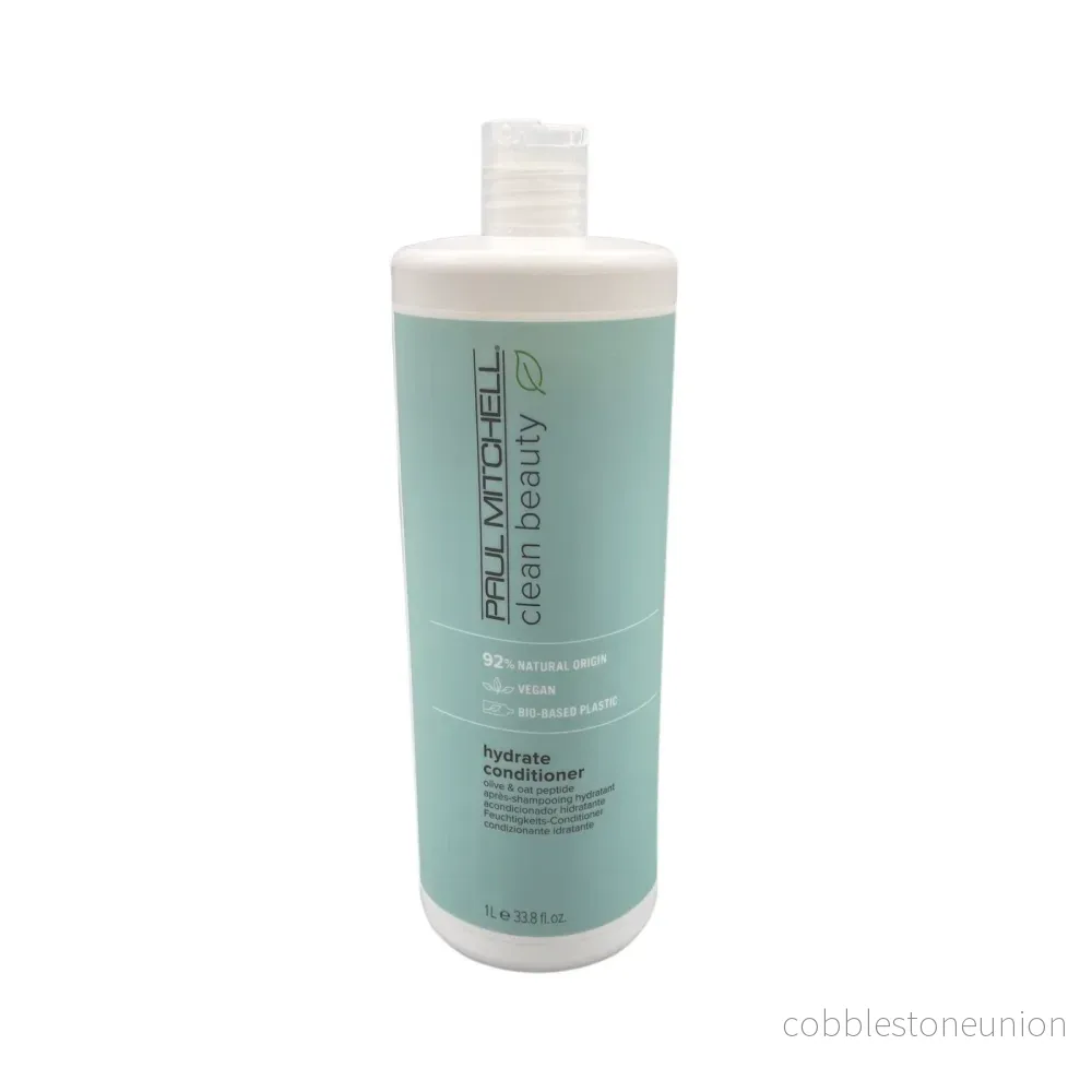 Paul Mitchell, Clean Beauty Hydrate, Vegan, Hårbalsam, För näring, 1000 ml Paul Mitchell, Clean Beauty Hydrate, Vegan, Hårbalsam, För näring, 1000 ml