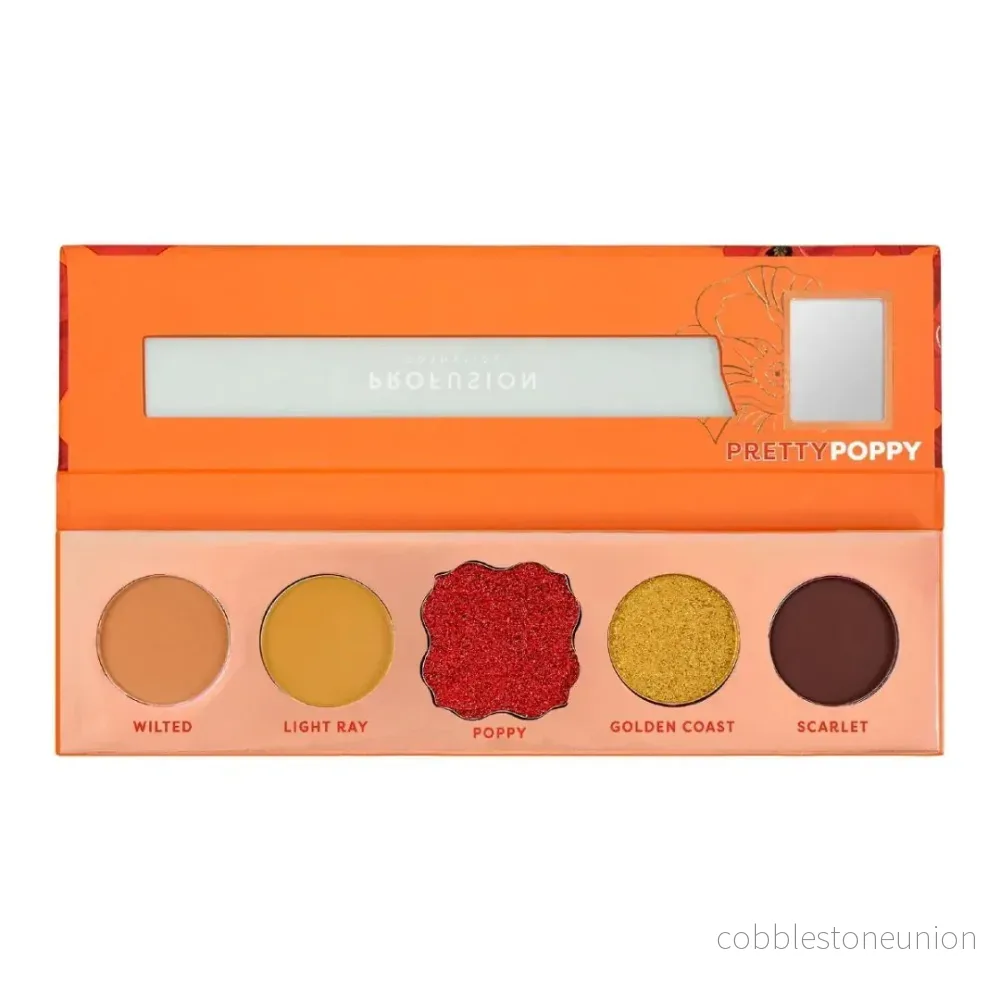 Profusion Cosmetics, Pretty Poppy, Ögonskuggspalett, 5 nyanser, 4.58 g