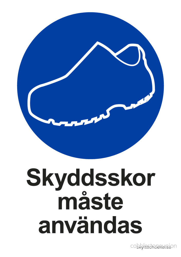 Skyddskor måste användas Skyddskor måste användas