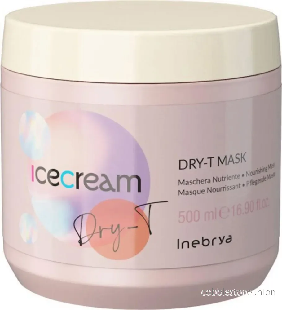 Inebrya, Ice Cream Dry-T, Hårinpackning, Fuktighetsbevarande, 500 ml Inebrya, Ice Cream Dry-T, Hårinpackning, Fuktighetsbevarande, 500 ml