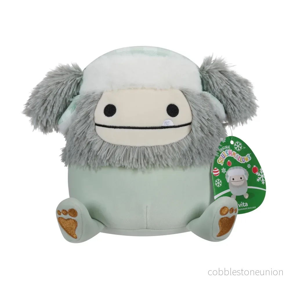 Squishmallows 19 Cm Christmas Evita The Grey Bigfoot Squishmallows 19 Cm Christmas Evita The Grey Bigfoot