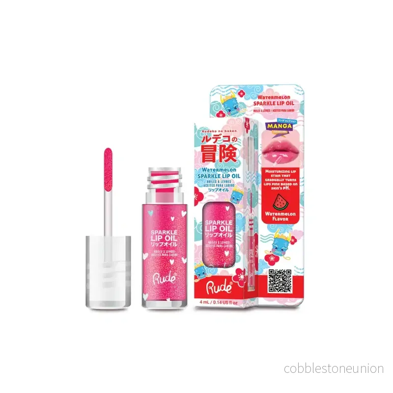 Rude Cosmetics, Watermelon Sparkle, Läppolja, 4 ml