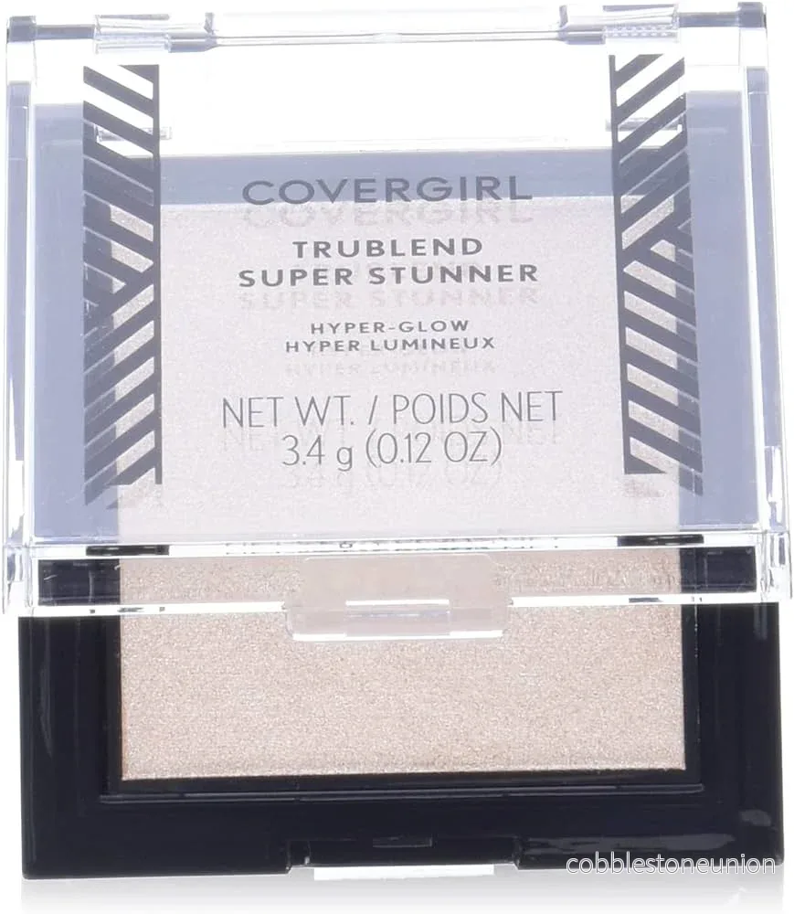 Covergirl, Trublend Super Stunner, Highlight, Rouge-highlighterkompakt, Blå pärla, 3.4 g