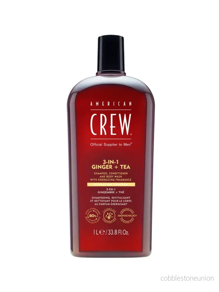American Crew, 3-In-1, Schampo, balsam & duschgel 3-i-1, Revitaliserande, 250 ml