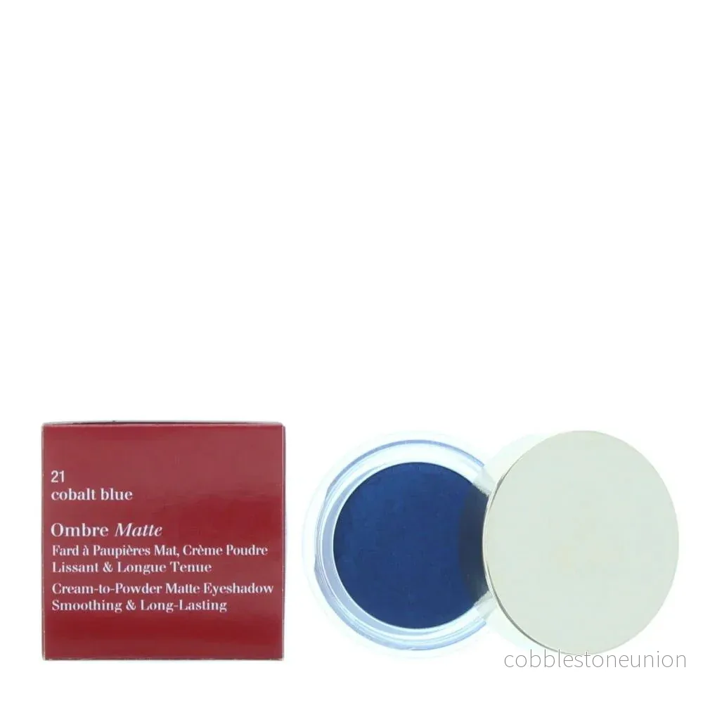 Clarins, Ombre Matte, Cream Eyeshadow, 21, Cobalt Blue, 7 g