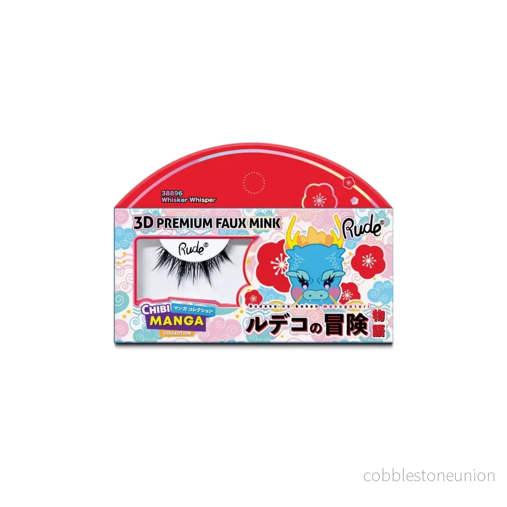 Rude Cosmetics, Chibi Manga Faux Mink – Whisker Whisper, Lösglans Rude Cosmetics, Chibi Manga Faux Mink – Whisker Whisper, Lösglans