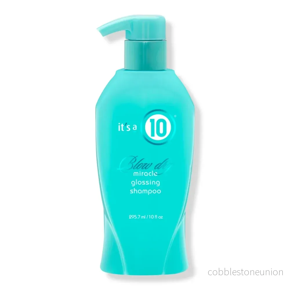 It's a 10, Miracle Blow Dry Glossing, Schampo, För återfuktning/utredning och glans, 295.7 ml