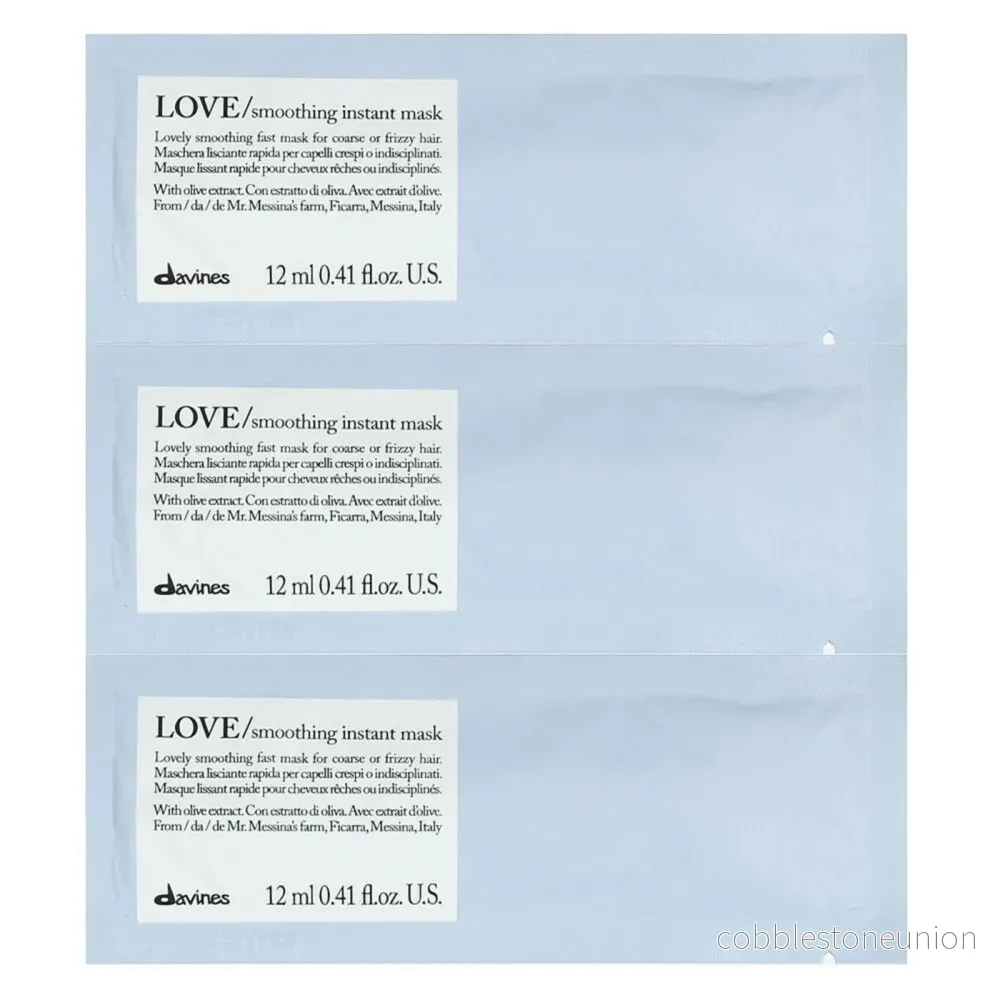 Davines, Love Smoothing, Hair Treatment Cream Mask, 12 pcs, 12 ml