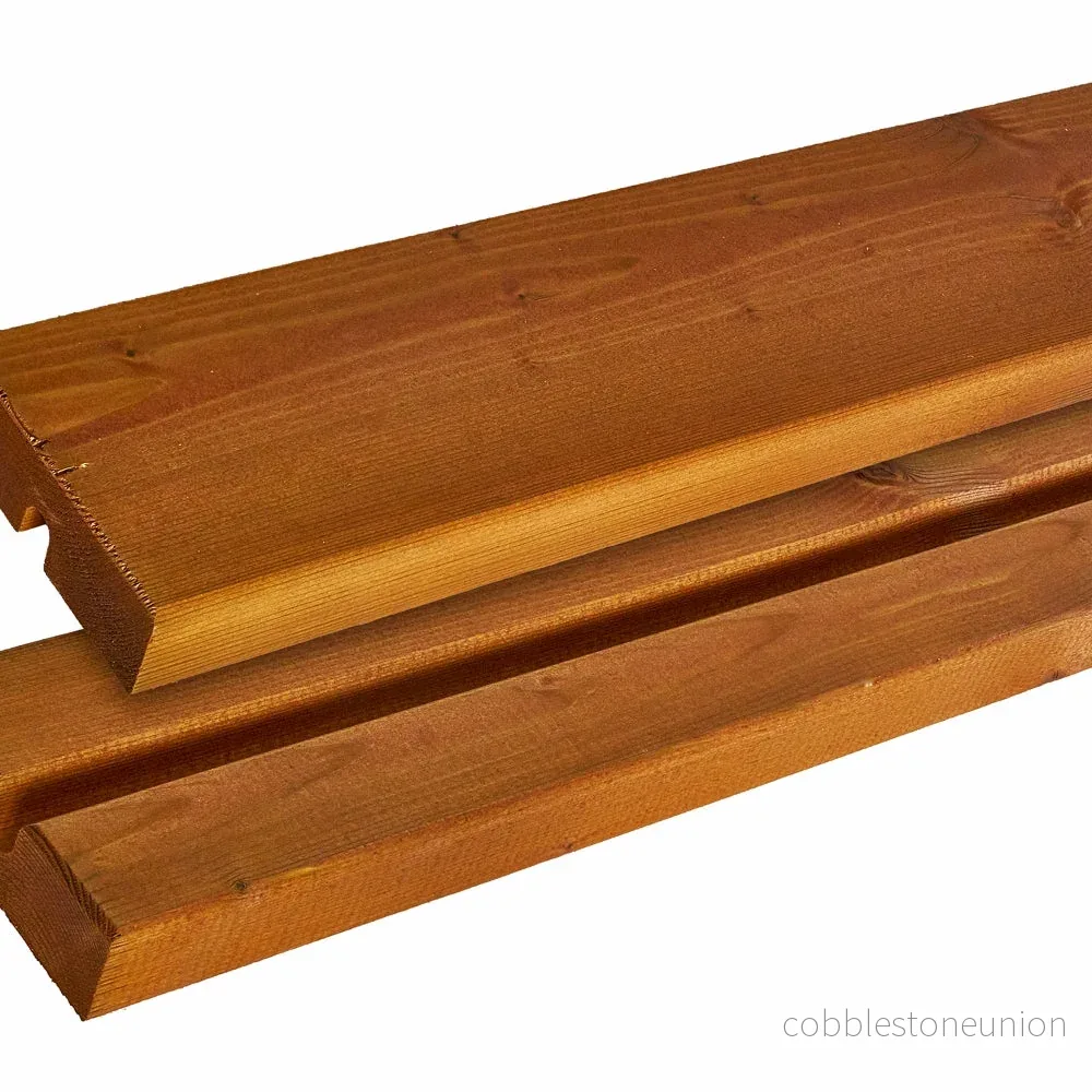 Basic bord-/bænkesæt med 2 ryglæn og 2 påbygninger - 260 cm - Grundmalet teak - Bild 3