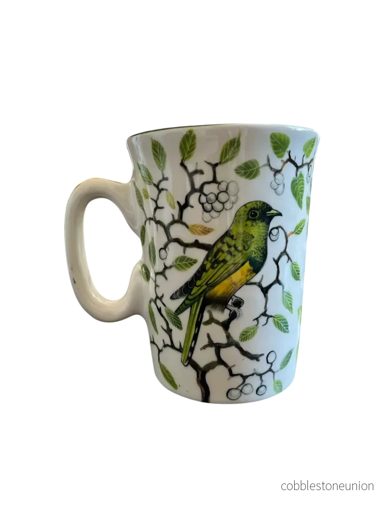 Mugg Fågelmotiv 11 cm - Handgjort Porslin Zimbabwe - Bild 2