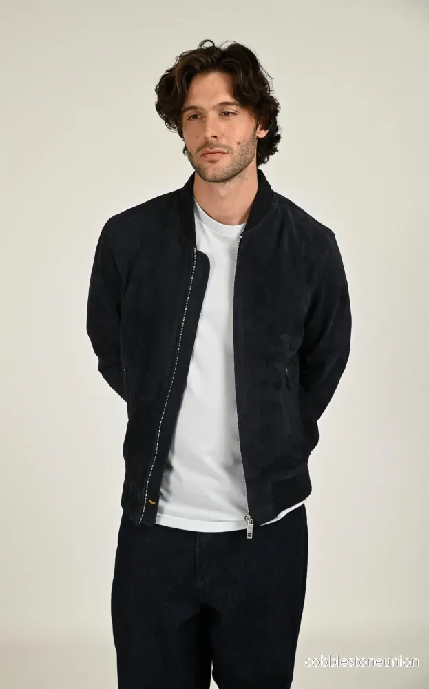Navy Gila Suede Teddy – Men Navy Gila Suede Teddy – Men