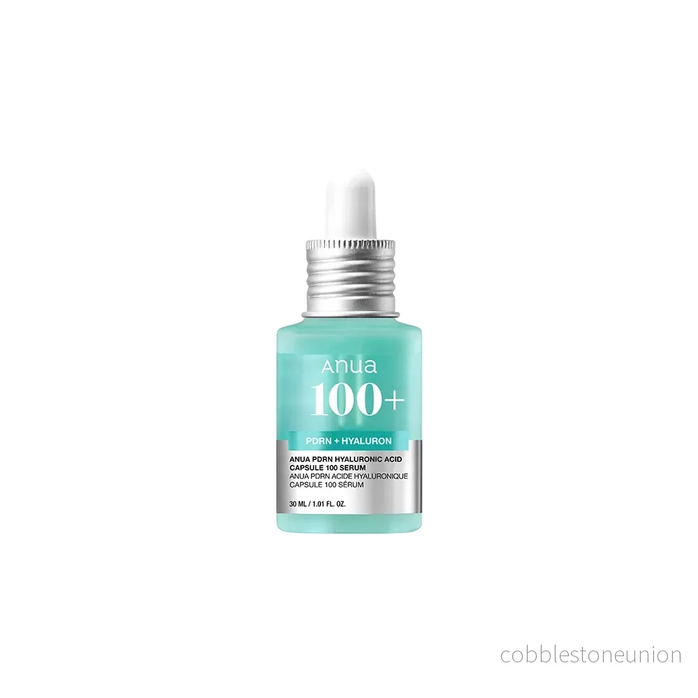 Anua, 100+, PDRN och hyaluronsyra, Återfuktande & utjämnande, Serum, Ansikte, 30 ml