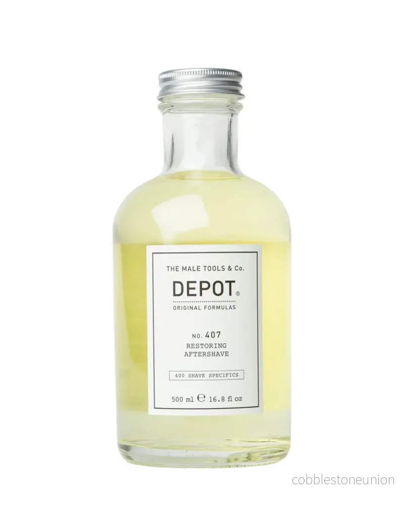 Depot, 400 Shave Specifics No. 407, Provitamin B5, Återställning och uppfräschning, After shave-lotion, 500 ml Depot, 400 Shave Specifics No. 407, Provitamin B5, Återställning och uppfräschning, After shave-lotion, 500 ml