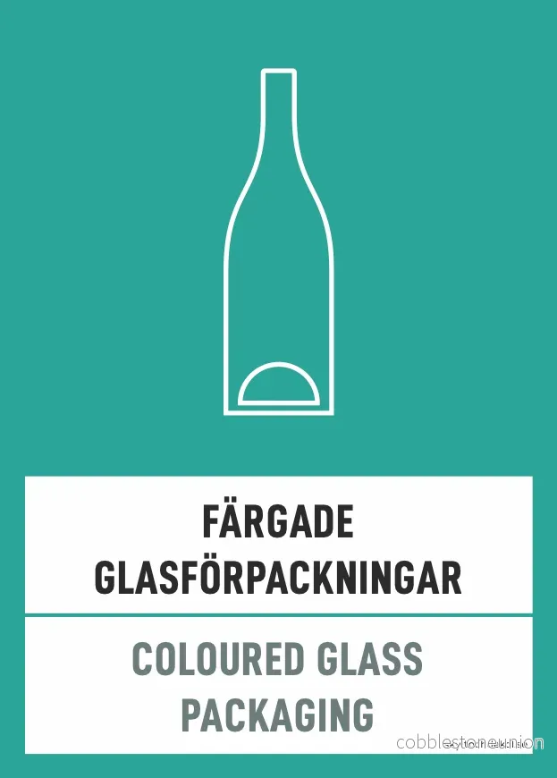 Färgade glasförpackningar
