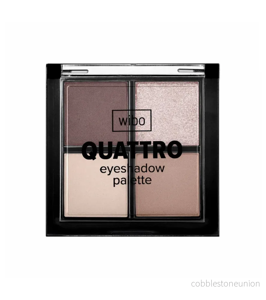 Wibo, Quattro, Ögonskuggspalett, 02, 4 nyanser, 6 g Wibo, Quattro, Ögonskuggspalett, 02, 4 nyanser, 6 g