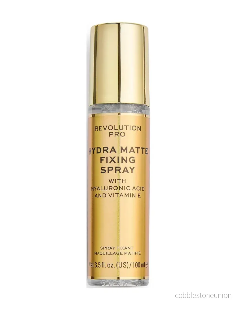 Revolution Pro, Hydra-Matte, Hyaluronsyra, Mattgörande, Makeup fixeringsspray, 100 ml Revolution Pro, Hydra-Matte, Hyaluronsyra, Mattgörande, Makeup fixeringsspray, 100 ml