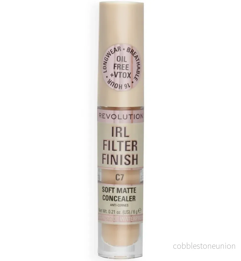 Makeup Revolution, IRL Filter Finish, Cover Dark Spots, Creamy Concealer, C7, 6 g