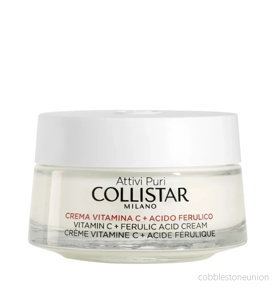 Collistar, Pure Actives, C-vitamin och ferulsyra, Strålande/Hydrerad & Revitaliserad, Dag, Kräm, För ansiktet, 50 ml