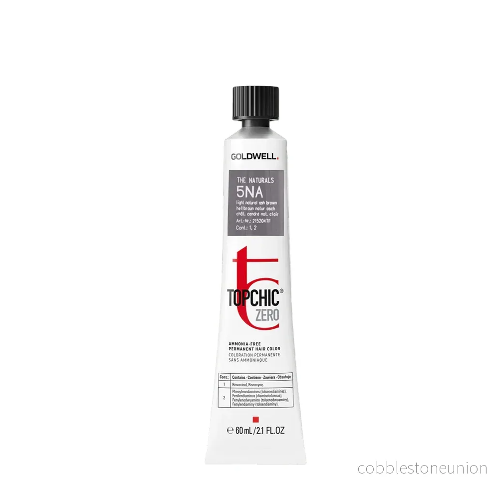 Goldwell, TopChic Zero, Permanent hårfärg, 5NA Ljus naturlig askbrun, 60 ml Goldwell, TopChic Zero, Permanent hårfärg, 5NA Ljus naturlig askbrun, 60 ml