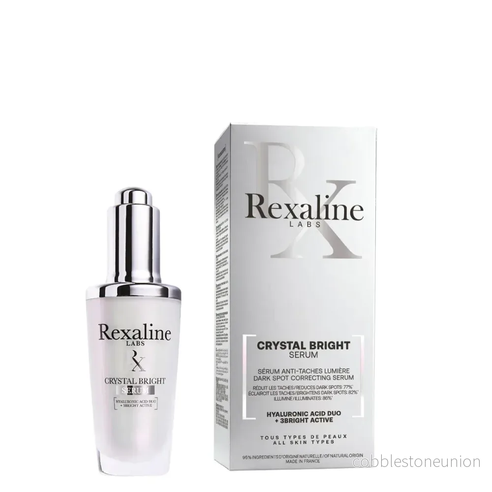 Rexaline, Crystal Bright, Hyaluronsyra + 3 lystergivande aktiva ingredienser, Illuminating, Serum, För ansiktet, 30 ml - Bild 2