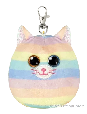 TY Squishy Beanies Clip-On Heather The Cat TY Squishy Beanies Clip-On Heather The Cat