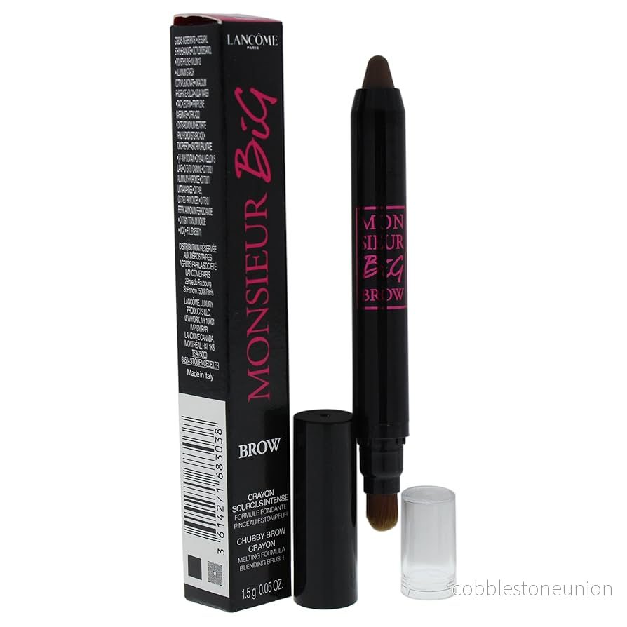 Lancome, Monsieur Big Brow, Blandning, Ögonbrynspenna & borste 2-i-1, 03, Brun, 1.5 g Lancome, Monsieur Big Brow, Blandning, Ögonbrynspenna & borste 2-i-1, 03, Brun, 1.5 g