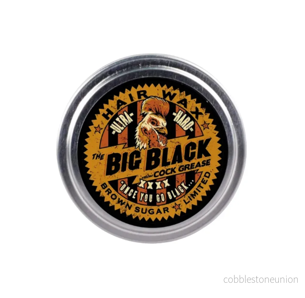 Cock Grease, Ultra Hard The Big Black XXXX, Hårstylingpomada, För definition och textur, Starkt grepp, 100 g