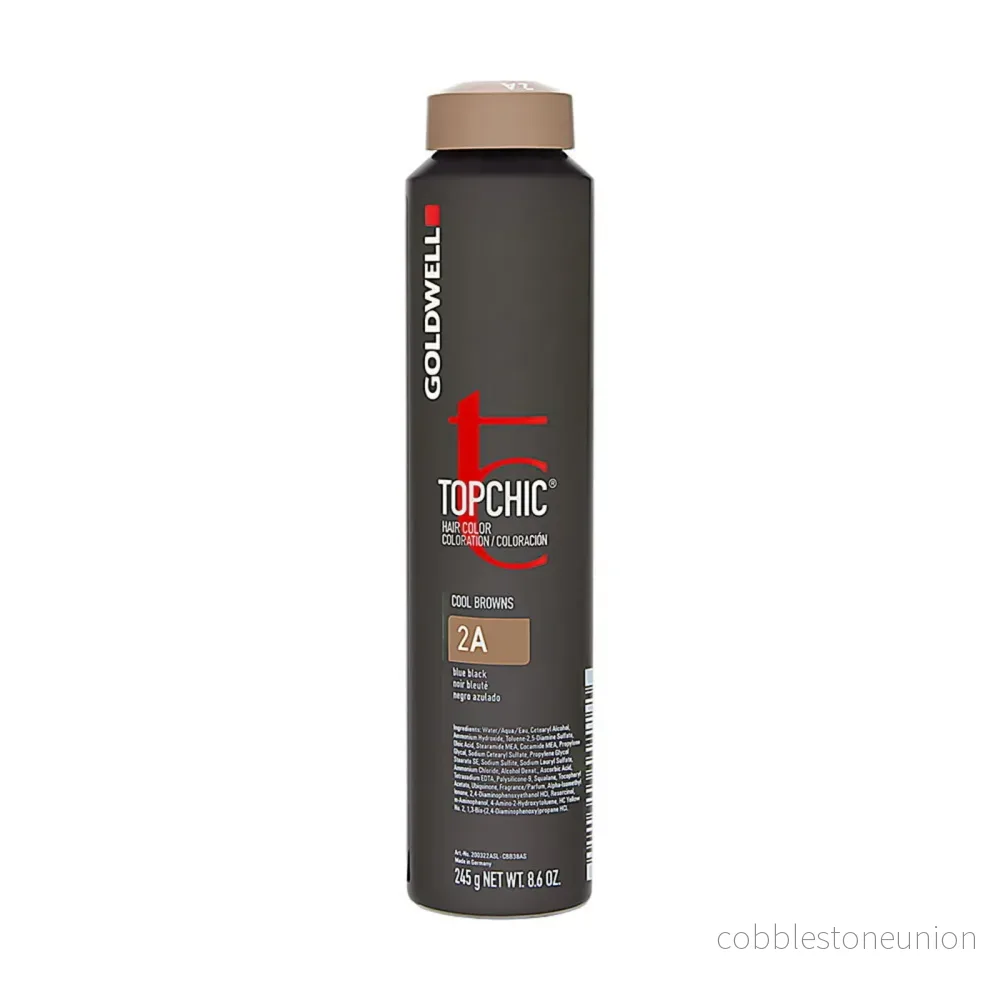 Goldwell, TopChic, Glycerin, Permanent Hair Color, 2A Blue Black, 250 ml Goldwell, TopChic, Glycerin, Permanent Hair Color, 2A Blue Black, 250 ml